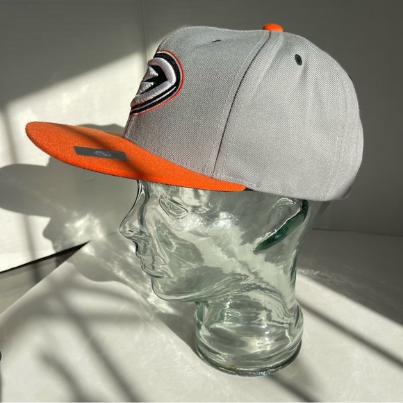 Mitchell & Ness Anaheim Ducks Fanatics Snapback Hat - Gray/Orange - Picture 6 of 11